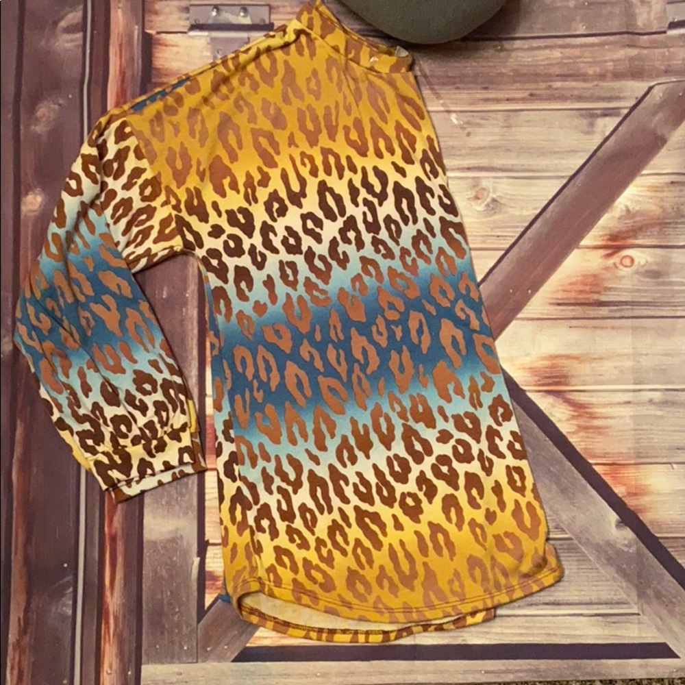 Ombré Leopard long sleeve
